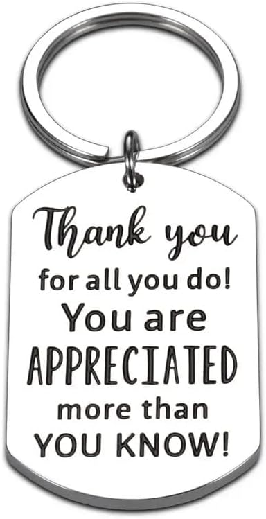 RFTWXHPN Employee Staff Thank You Appreciation Gifts Keychain for Men