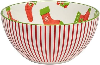 Certified International Holiday Fun 30 oz Porcelain Serving Bowls