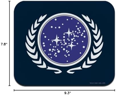 Star Trek United Federation of Planets Logo Low Profile Thin Rubber