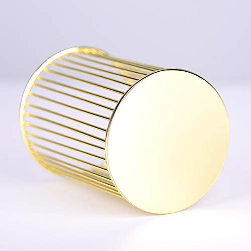 HSYMQ Gold Metal Pen Holder for Desk, Makeup Brushes Cup, Pencil