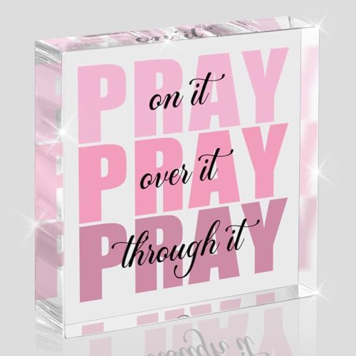 Pink Room Decor, Inspirational Christian Gifts for Women, Pink Dorm