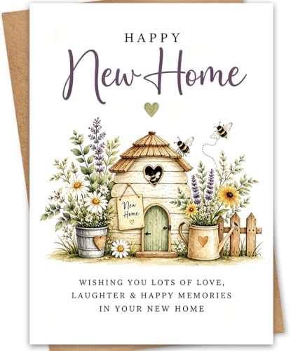 Hongshan New Home Card,Housewarming Gifts Congrats Card for New