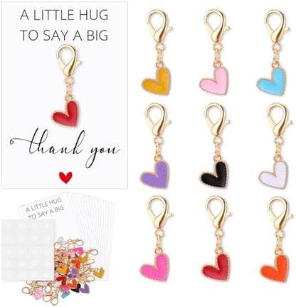 Gemscream 36 Sets Heart Pocket Hugs Bulk Heart Keychains Thank You