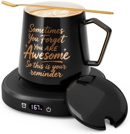 Coffee Mug Warmer Set Electric Cup Warmer for Desk Tea Candle Heated