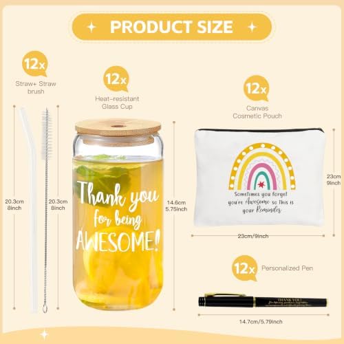 12 Set Employee Appreciation Gifts Thank You Gifts Bulk for Coworker