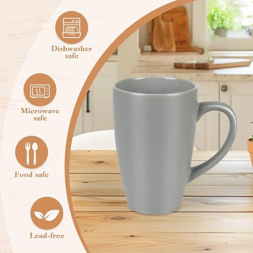 BYCNZB 20oz Extra Large Ceramic Tall Coffee Mugs Set for Coffee Tea