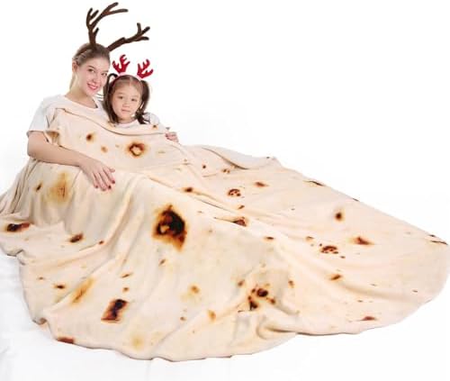 Mermaker Burrito Tortilla Taco Blanket 71 inches for Adult Kids