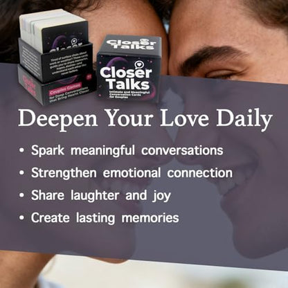 Couples Games, Conversation Cards Game Couples Edition, 162 Closer