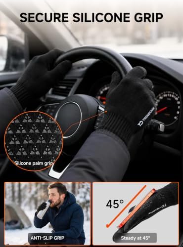 TRENDOUX Winter Gloves for Men Women - Upgraded Touch Screen Cold