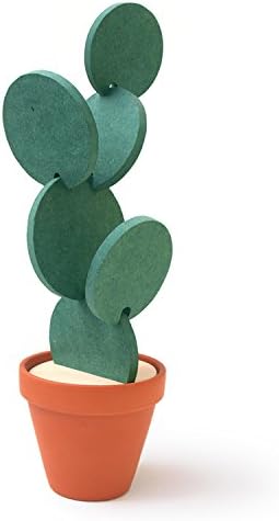 TriPro Creative Cactus Coasters Set of 6 with Holder — Fun &