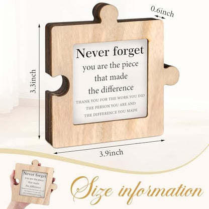 Thyle Coworker Appreciation Gift, Lighted Wooden Puzzle Piece Decor