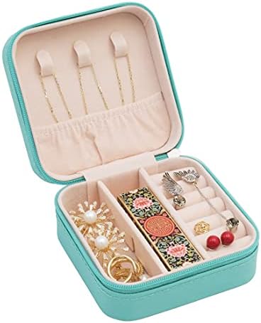 TRODANCE Mini Jewelry Travel Case, Small Portable Jewellry Organizer