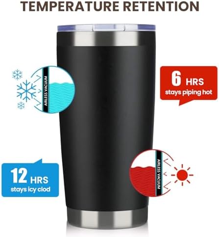 MEWAY 20oz Tumbler 4 Pack Double Wall Vacuum Insulated Travel Mug