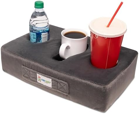 Cup Cozy Pillow (Gray) *As Seen on TV*-The World's Best Cup Holder!