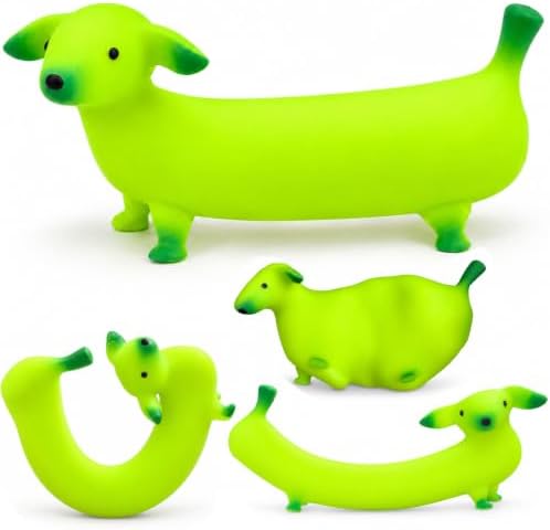 Banana Dog Squishy Toy, Sand Moldable Squeeze Fidget Toy