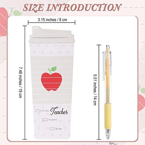 Epakh 10 Sets Teacher Notepad Pen Coffee Cup Notes,Mixed Color,Vivid