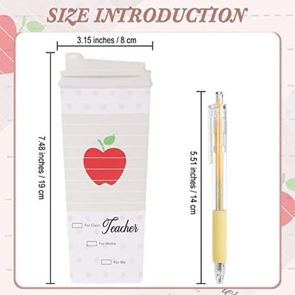 Epakh 10 Sets Teacher Notepad Pen Coffee Cup Notes,Mixed Color,Vivid