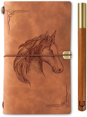 InnoBeta Horse Gifts Journal with Pen for Horse Lovers, Horse Stuff