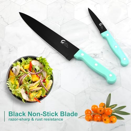 16-Piece Kitchen Knife Set with Block - High Carbon Stainless Steel