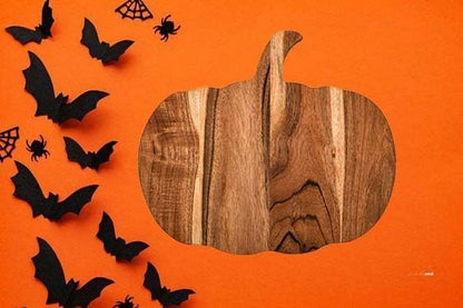 Halloween Pumpkin Shaped Wood Cutting Board for kitchen Decoration