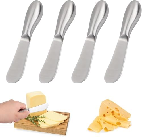 Linwnil Spreader Knife Set,4-Piece Cheese and Butter Spreader