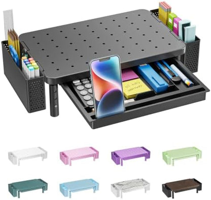 WALI Computer Monitor Stand with Storage and Pen Holder