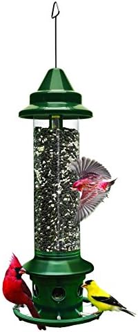 Squirrel Buster Plus Squirrel-proof Bird Feeder w/Cardinal Ring and 6