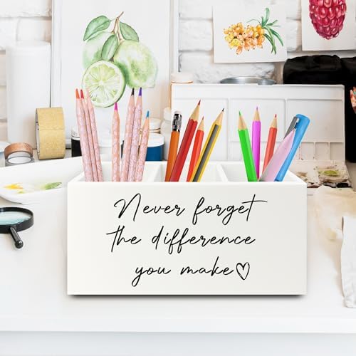 Difference Maker Gift Pen Pencil Holder Organizer for Desk, Thank You