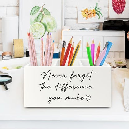 Difference Maker Gift Pen Pencil Holder Organizer for Desk, Thank You