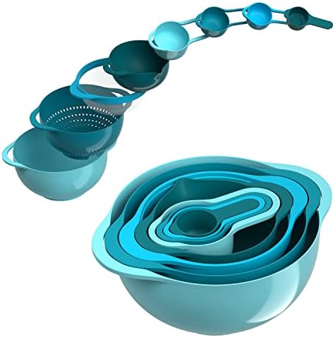 Pantula Mixing Bowls-Plastic Nesting Set of 8, Rv Camper Accessories