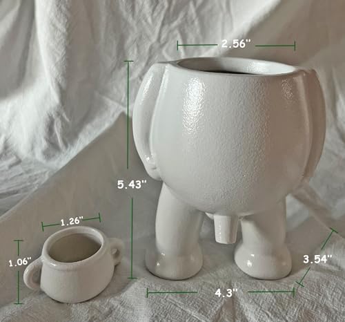 Creative Ceramic Human Shape Planter Funny Penis Planter with