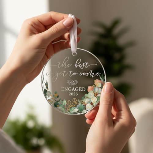 HEXMOZ Engagement Gifts for Couples, Women, Her - Engagement Ornament