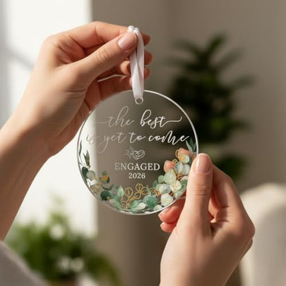 HEXMOZ Engagement Gifts for Couples, Women, Her - Engagement Ornament