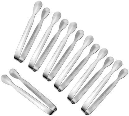 7Pcs 4.3Inch MiniAppetizer Tongs, 304 Stainless Steel Small Serving