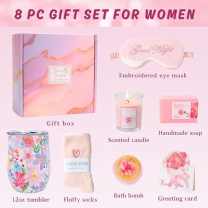 Thank You Gifts for Women, Appreciation Thoughtful Baskets Set for