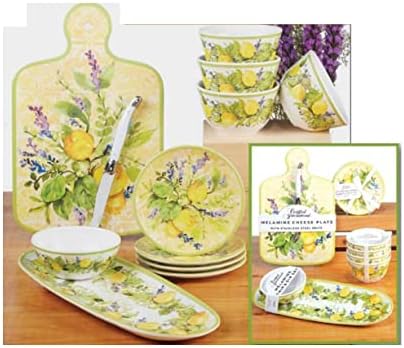 Certified International Lemon Zest Cheese Board with Knife Set