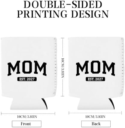Mom and Dad 2027 Can Coolers Set of 2, New Parents Gifts for Couples