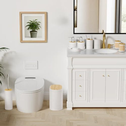 XLHOMO White Bathroom Set - 10PC Bathroom Accessories Set, Luxury