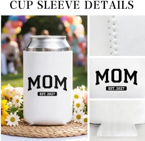 Mom and Dad 2027 Can Coolers Set of 2, New Parents Gifts for Couples