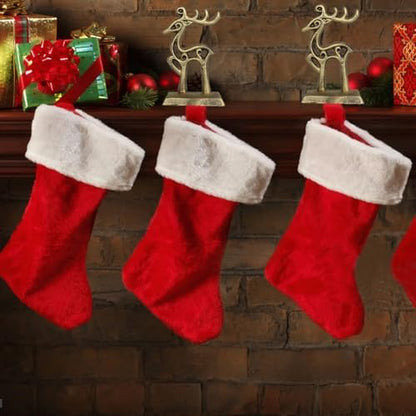 Christmas Stocking Holder, Reindeer Mantel Hanger Hook