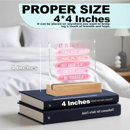 Mental Health Pink Gifts Employee Appreciation Gift Decorative Signs