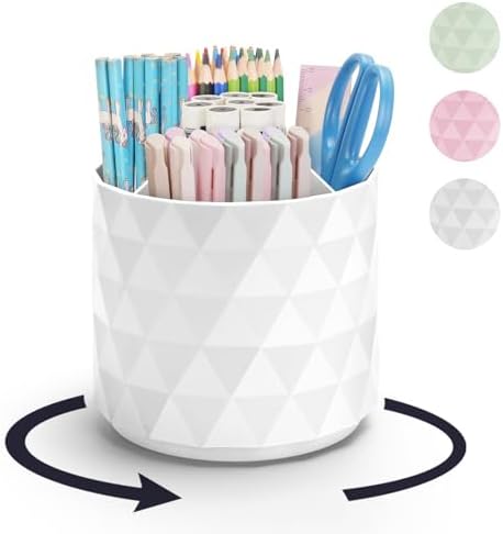 minimaliving Desk Organizer,Sparkling Diamond-like Pen Holder for Desk