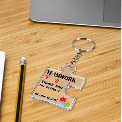 Team Appreciation Gifts Bulk Thank You Keychains for Coworkers