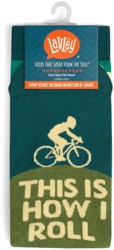 Lavley Bike Socks Funny Gifts for Cyclists and Bicycle Lovers Men and