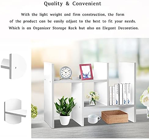 J.M.Deco Desktop Organizers and Storage for Office, Adjustable Desktop