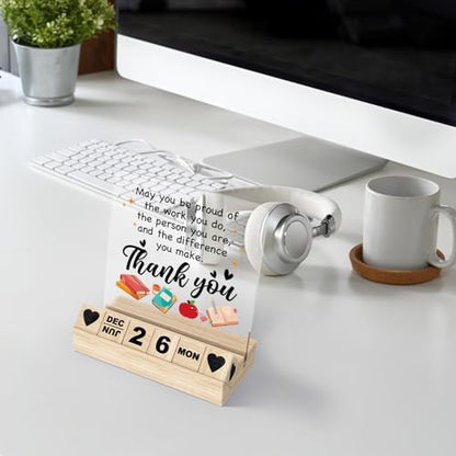 Teacher Appreciation Gifts Desk Calendar, Thank You Gifts for Women