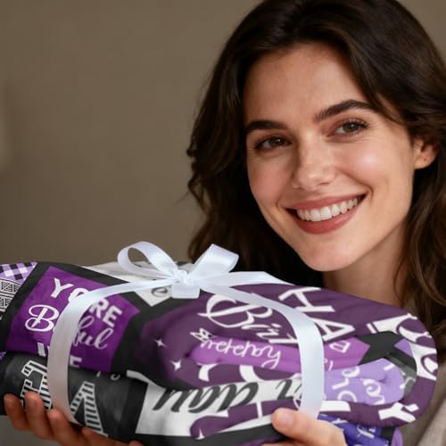 Yamco Birthday Gifts for Women - Happy Birthday for Woman Throw
