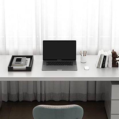 Leather Letter Tray, THIPOTEN Elegant Desk Organizer for Office