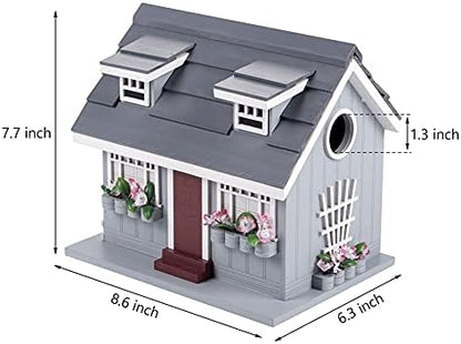 Decorative Wooden Birdhouse for Outdoor Hanging – Handcrafted