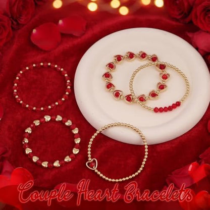 HWING Couples Matching Outfits Gifts - Matching Bracelets for Couples